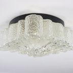 Vintage Plafondlamp Plafonnière 'morgenstjerne' Glas Glazen thumbnail 6