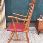 Vintage Spijlenstoel Deens Design Ercol Mid Century Fauteuil thumbnail 5