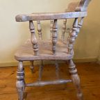 Engelse Countryhouse Bureaustoel Stoel 19e Eeuws thumbnail 8