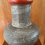 Vintage Stella Keramiek. Vintage Aardewerk Vaas Van Stehla. Brutalist East Germany Vaas thumbnail 5