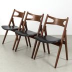 Set Van 3 ‘Ch29P Sawbuck’ Eetkamerstoelen 68381 thumbnail 2