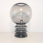 Vintage Bulb Moon Glazen Tafellamp Van Glashutte Limburg 1960 thumbnail 2