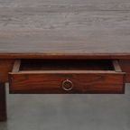 Zeer Charmante En Grote Antieke Franse Boeren Xxl Eettafel Met Een Mooi Patina thumbnail 12