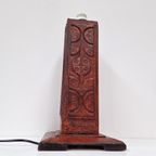 Embossed Leather Table Light, 1970S thumbnail 3