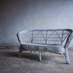 3 Seater +2X1Seater White Rotan Club Chairs thumbnail 5