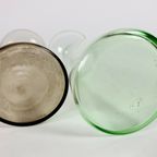 Leerdam Glas - Copier - Hyacint Glazen (2) - Annagroen - Rookglas - 1933 thumbnail 5