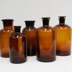 Grote Bruine Apotheker Flessen Set Van 5 thumbnail 4