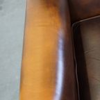Donkerbruine Rundleren Engelse Stijl Fauteuil/armchair Met Een Robuuste Uitstraling thumbnail 8