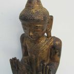 Antieke Houten Boeddha thumbnail 9