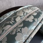 Art Deco Lounge Zetel Set Met Licht Blauwe Bloem Design. thumbnail 6