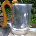 Retro Aluminium Picquot Ware Koffie En Thee Servies thumbnail 5