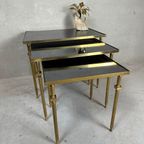 Vintage Brass ‘Nesting Tables’ thumbnail 2