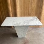 Vintage Carrara Marmeren Sidetable thumbnail 10