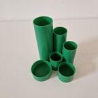 Vintage Groene Pennenbak Jaren 70 Bureau Ass. thumbnail 4