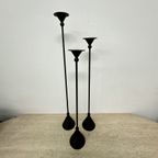 Set Of 3 Bronze Memphis Style Candle Holders , 1980S thumbnail 4