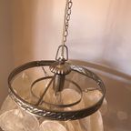 Set Van 2 Opaliserende Vintage Hollywood Hanglamp Met Schelpen thumbnail 3