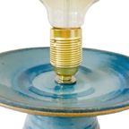 Vintage Tafellamp Blauw Keramiek Upcycled thumbnail 4