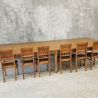 Antieke Tafel Uit Een Frans Kasteel Eiken 150 X 370 Cm thumbnail 17