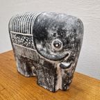 Jaren 70 Vintage Beeld Sculptuur Oliefant Terracotta Beeld thumbnail 2