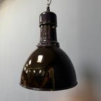 Grote Zwart Emaille Bauhaus Fabriekslamp thumbnail 8