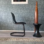 4X Willy Rizzo “All-Black” Chairs For Cidue, Ca 70S thumbnail 4