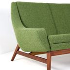 Midcentury Bank 3 Persoons 'Geleen' Vintage New Upholstery thumbnail 11