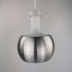 2 Vintage Hanglampen Melkglas En Aluminium - Staff Leuchten thumbnail 4