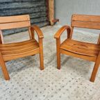 Set Design Kinderstoelen Beuken Jaren 50 thumbnail 6