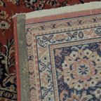 Oudroze, Rood En Blauw Oosters Vloerkleed Met Mooi Motief 285x202cm thumbnail 7