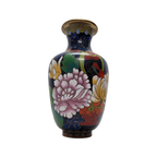 Kobalt Blauwe Cloisonné Vaas thumbnail 7