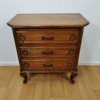 Vintage Landelijk Ladekastje Ladekast, Commode Dressoir 2405 thumbnail 4