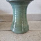 Gubbels Helden Vintage Groen Blauw Gemêleerde Trompet Vaas thumbnail 4