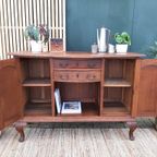 Antieke Commode Art Deco Kastje Vintage Dressoir Queen Anne thumbnail 4