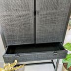 Zwarte Rotan Webbing Kast thumbnail 9