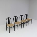 Set Black Chairs With Rotan Seating thumbnail 5