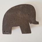 Vintage Kapstok Jaren 70 Keramieke Olifant Kapstokje thumbnail 3