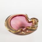 Barovier & Toso - Murano - Asbak - Glas - Paars/Roze - Ingesloten Gouddeeltjes - 1950'S thumbnail 3