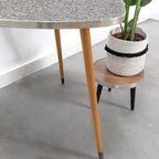Vintage Salontafel Met Zwart WIT Bovenblad thumbnail 6