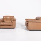 De Sede Ds 101 Brown Leather Lounge Chairs / Fauteuil, 1970’s thumbnail 5