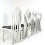 Set 4 Vintage Eighties Stoelen 'meern' Nieuwe Bekleding thumbnail 16