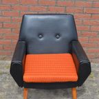 Fauteuil Retro Met Zwarte Skai thumbnail 3