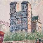 Caroline Burnett (1877-1950) - Notre-Dame Parijs thumbnail 3