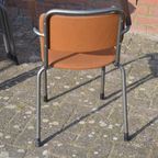 Set Van 10 Stapelbare Vintage Armstoelen thumbnail 4