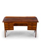 Deens Design Palissander Desk By Svend Age Madsen Gemaakt Door Hp Hansen, 1960S thumbnail 6