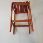 6 X Stool Meranti 70s. Height 71 Cm / Wide 42 Cm / Depth 40 Cm thumbnail 13