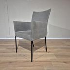 3X Bert Plantagie Eetkamerstoelen - Grijs - Taupe - Design thumbnail 5