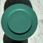 6x Diep Bord 6x Dinerbord Vintage Donkergroen thumbnail 4