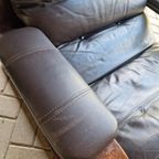 Vintage Fauteuil Slede Stoel Jaren 70 Leren Fauteuil Stoel thumbnail 15