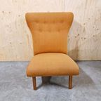 50's Vintage Fauteuil Perzik Kleur Fifties Retro Fauteuil thumbnail 12