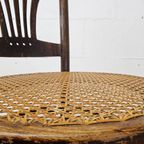 Antieke Art Nouveau Weense Jakob En Josef Kohn Stoel (thonet Stijl) Antique Webbing Chair thumbnail 8